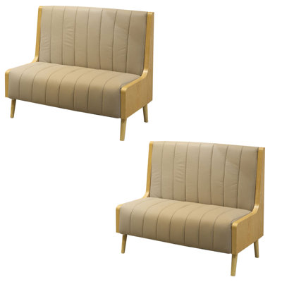 Faux Leather Upholstered Bench