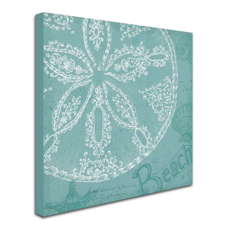Mahaffey «Aqua Treasure II» par Daphne Brissonnet, impression sur toile tendue, H 18 po x l 18 po x P 2 po