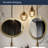 Yohana Metal Oval Mirror