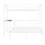 Lit superposé blanc métallique avec bureau et chambre polyvalente indispensable pour une vie confortable-1222983358