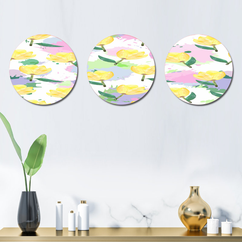 Plants & Flowers Wall Decor on Metal
