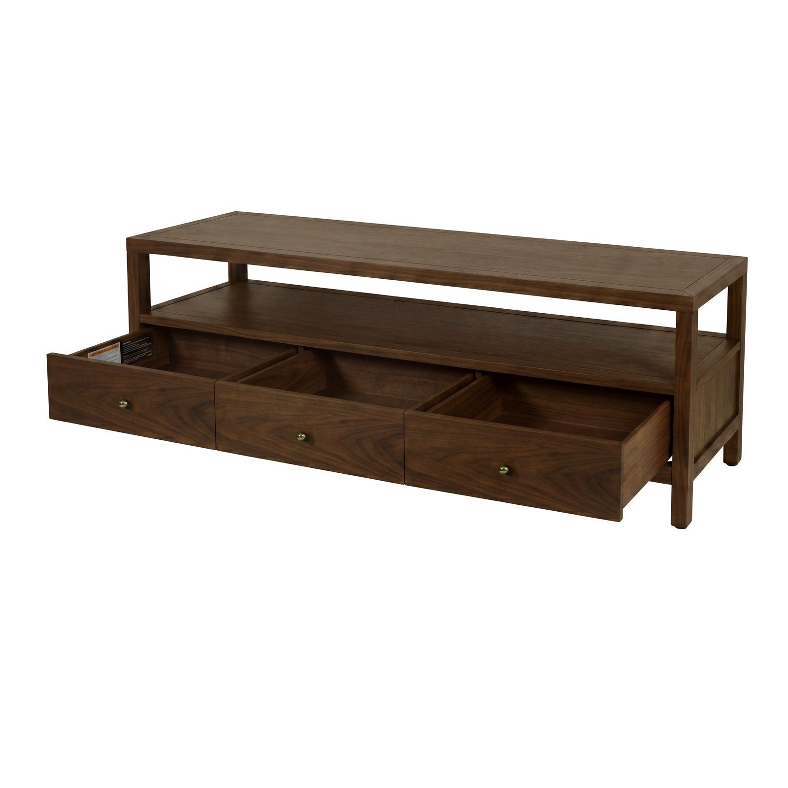 Celine 67" Acacia TV Stand, Walnut Brown