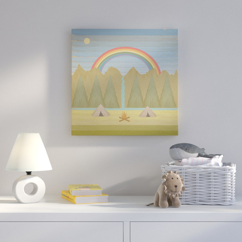 « camp », art sur toile, H 14 po x l 14 po