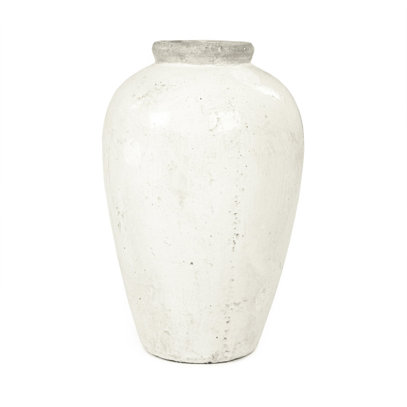 Pot en grès 23 po intérieur / extérieur, 18" H x 11.5" W x 11.5" D