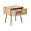 ALBANY 48 cm W Bedside Table