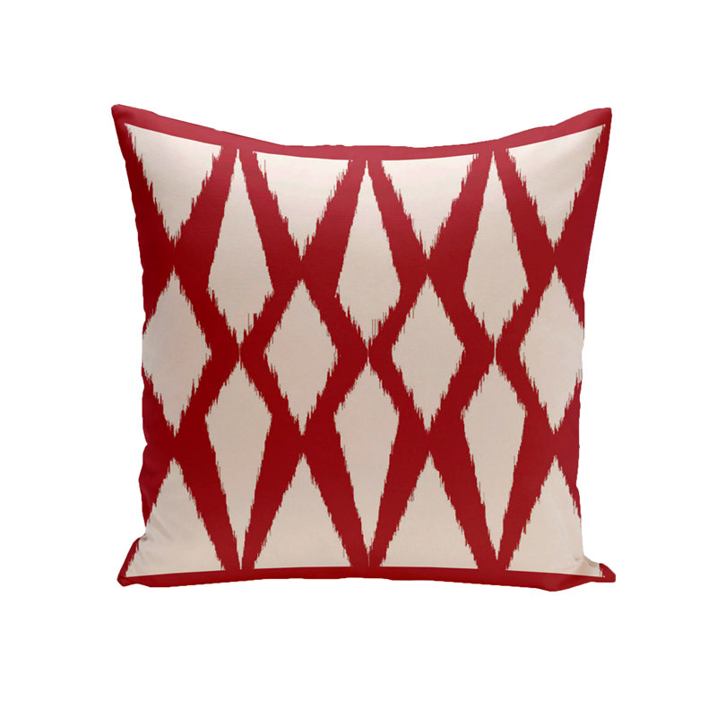  Housse et insert de coussin extérieur d'extérieur, Rouge, H 16 po x l 16 po x P 1 po