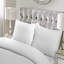 NightComfort Satin Stripe Modern Cotton Rich Duvet Cover Set with Pillowcase-1471706771-1471232940