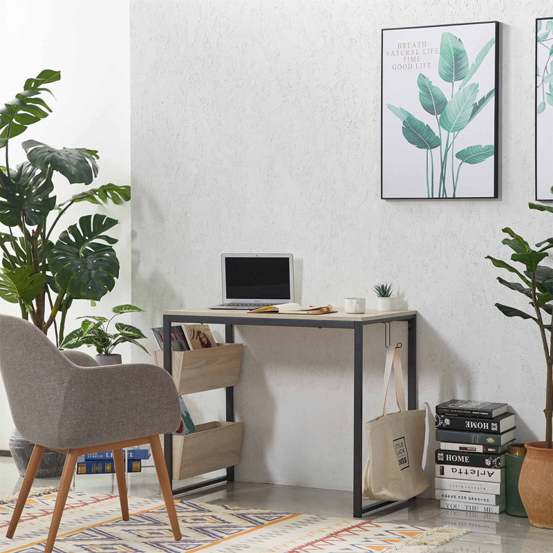 Reuland 91.5cm W Side Storage Writing Desk