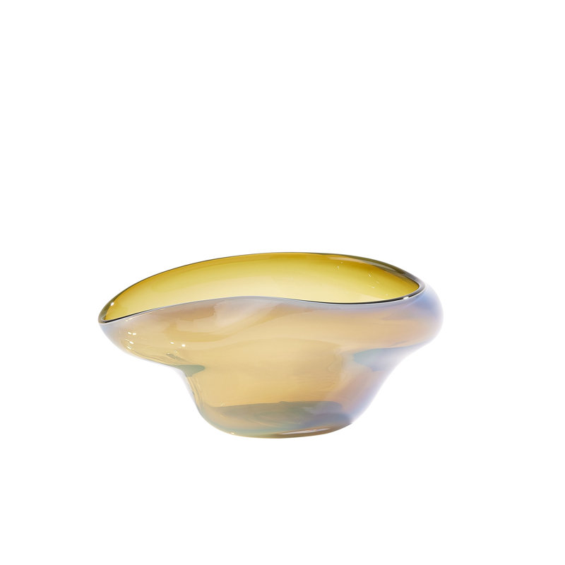 Bol Harmony, H 5,5 po x l 13,25 po x P 8,25 po, Nuageux / vert olive