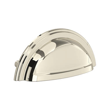 Polished Chrome Cup Handles for Kitchen Cupboards and Drawers