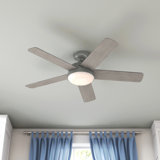 54" Romulus 5 - Blade LED Smart Standard Ceiling Fan with Remote Control and Light Kit Included