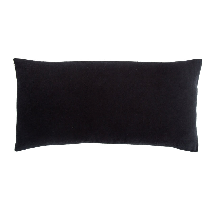 Coussin en coton Saxon, 12 po x 24 po, Inférieur