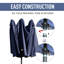 Parasol de plage 15 pi Madisyn-899404431