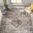 Ecker Medallion Machine Washable Area Rug for Living Room Bedroom Dining Room Kitchen-761270751