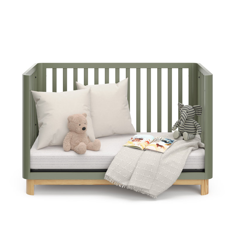 Lit de bébé convertible standard 3-en-1 Santos, Olive
