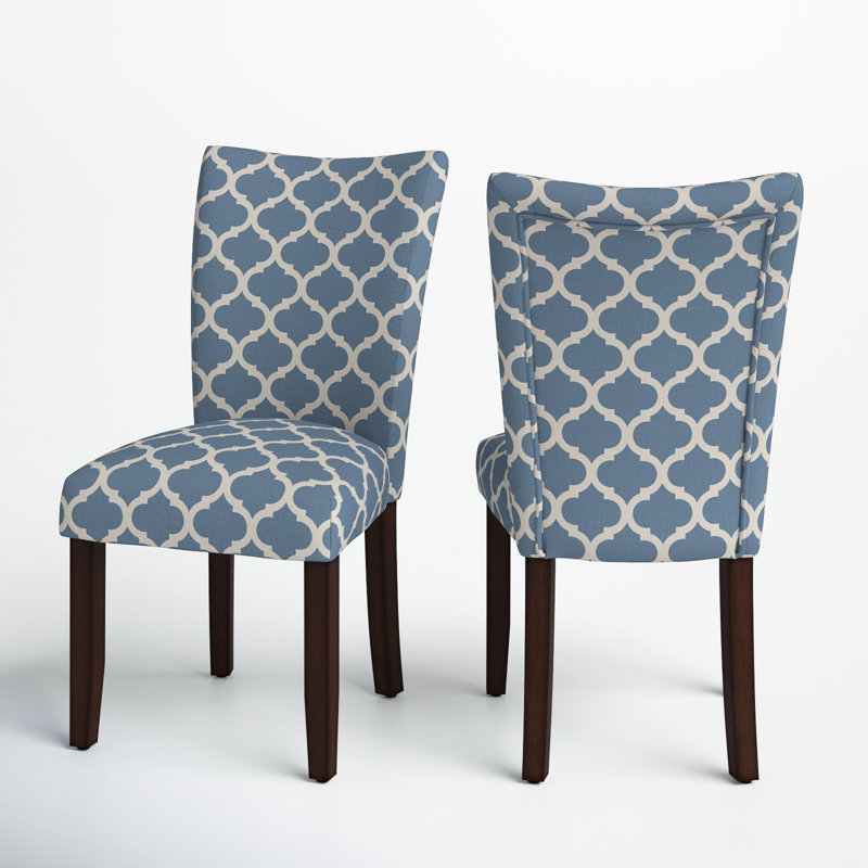 Lancaster 20.5'' H Fabric Upholstered Parsons Chair, Heritage Blue