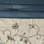 Édredon très grand bleu marine - tissu, motif brodé, lavage à la machine et fer à vapeur, 3 coussins décoratifs élégants, brodés, fer-128685133