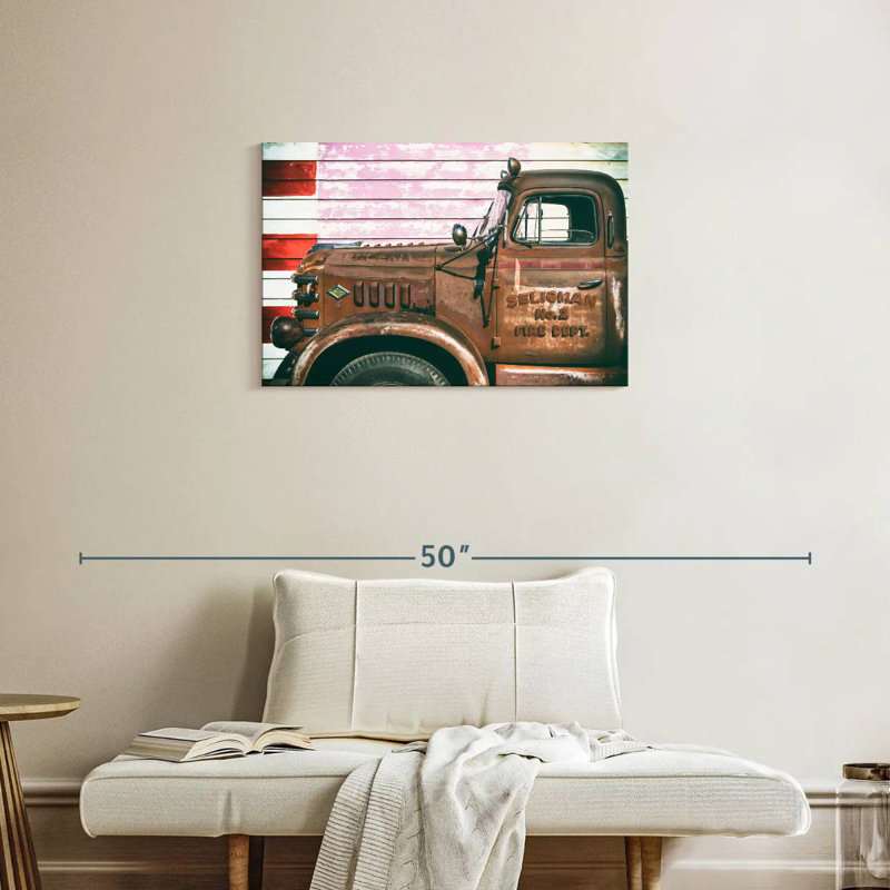 Mehar American West Fire Dept US 66, 20" H x 30" W