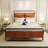 Upholstered Metal Canopy Bed-862300150-856990016