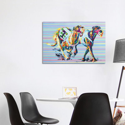 Whippet - Speed Series by Tadaomi Kawasaki - Wrapped Canvas Painting