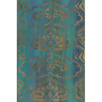 " Blue Arabesque II " by Chariklia Zarris Painting Print