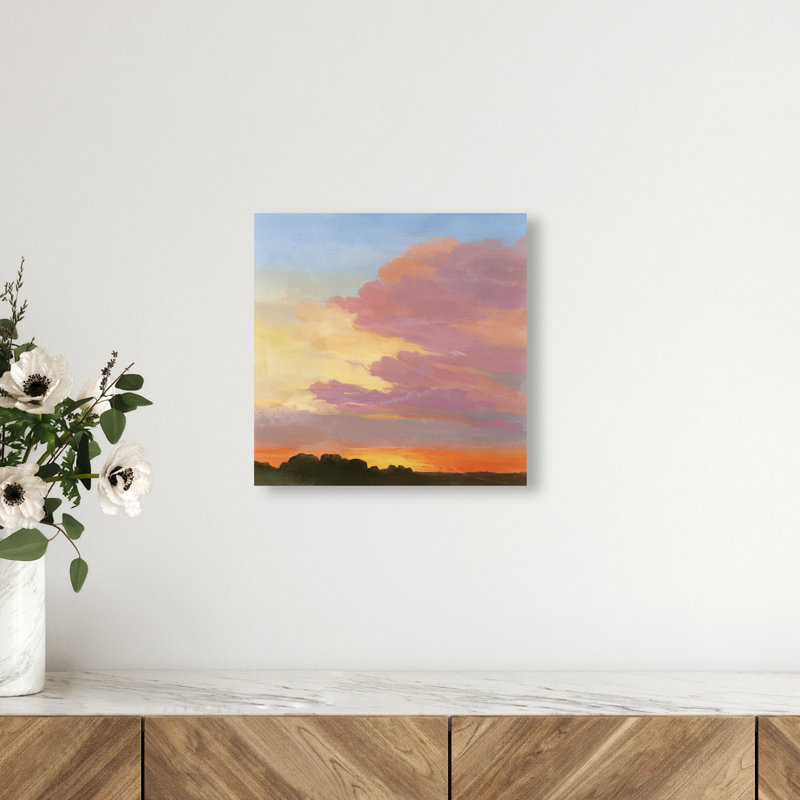 Perfect Sunset Print by Oliver Gal, 12" H x 12" W, Gallery Wrapped