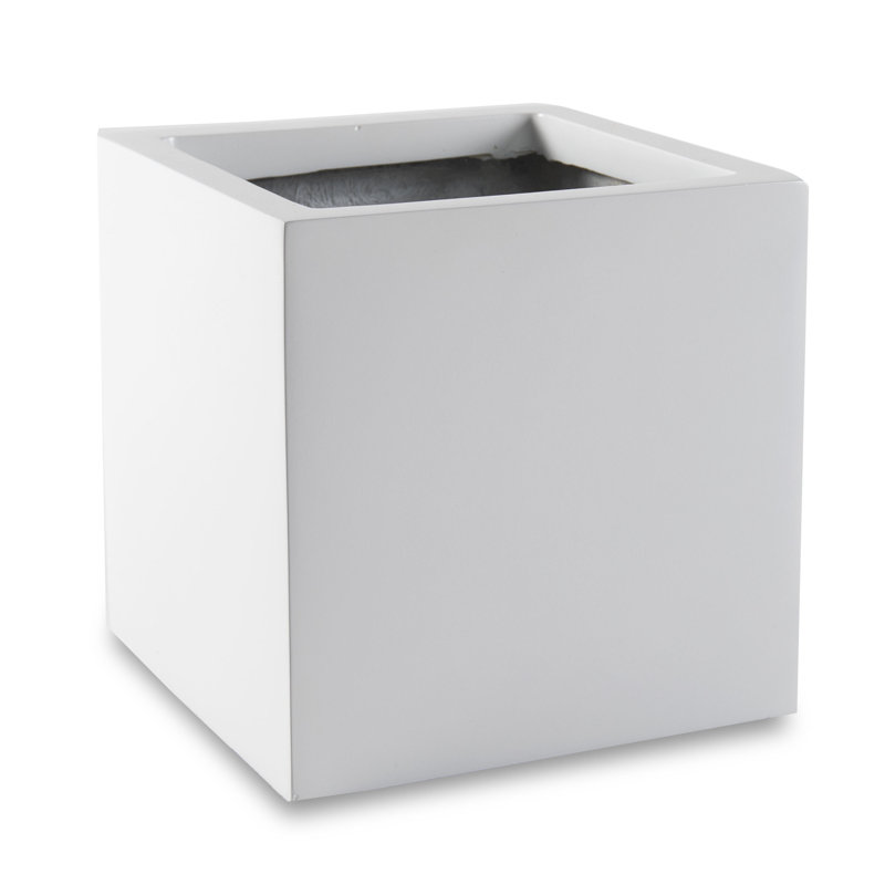 Dinalee Handmade Planter Box, Glossy White