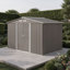 9ft X 6ft Outdoor Metal Garden Storage Shed With Roof, Foundation Base, Ventilation & Lockable Double Doors Weather-resistant Tool Storage Box