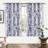 Aalayjah Abstract Floral Blossom Ink Painting Room Darkening Thermal Insulated Grommet Unlined Window Curtains -98498976-58178384