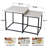 White Macaubas End Table