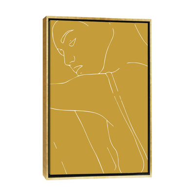 «Woman Outline Mustard», reproduction d'art