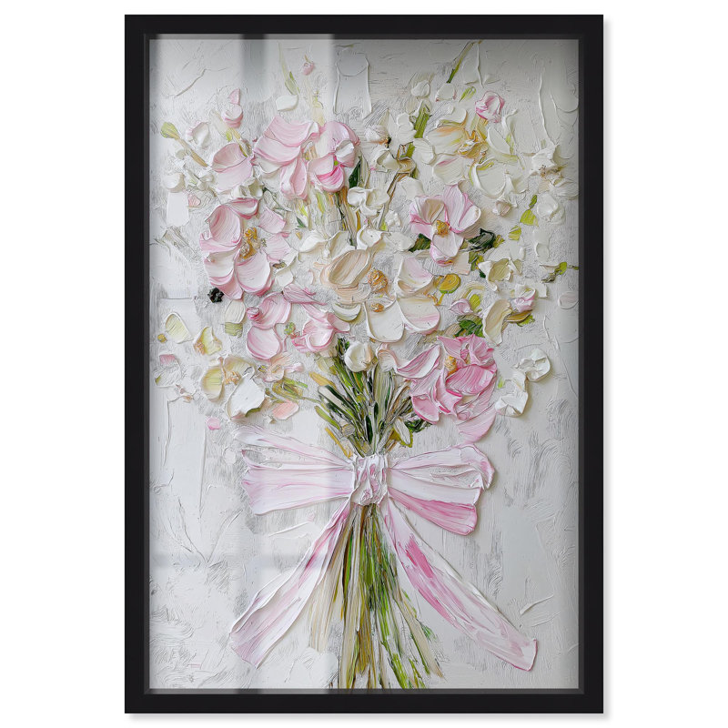 Décoration murale «Layered Lily Shadowbox» par Art Remedy, Noir, H 16 po x l 11 po