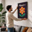 Geometric Flower Study Mid-Century - Framed Print-1419711154-1419711156
