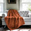 Couverture orange en sherpa de qualité supérieure 1 pièce 0173-100352268