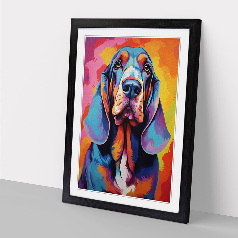 Single Picture Frame Wall Art, 46cm H x 34cm W, Black Framed