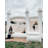 15' x 13' PVC White Bounce House with Slide and Air Blower
