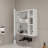 A MDF Material Mirror Cabinet, Bathroom Mirror,  MDF Material Mirror Cabinet,A Separate Wall Mounted Bathroom Mirror For Storage And Space Saving.