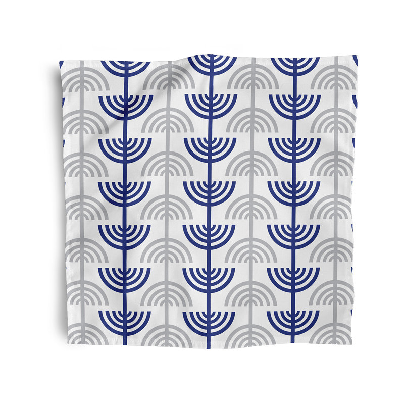 Ensemble de serviettes 4 pièces Kamillah, L 18 po x L 18 po, Gris clair
