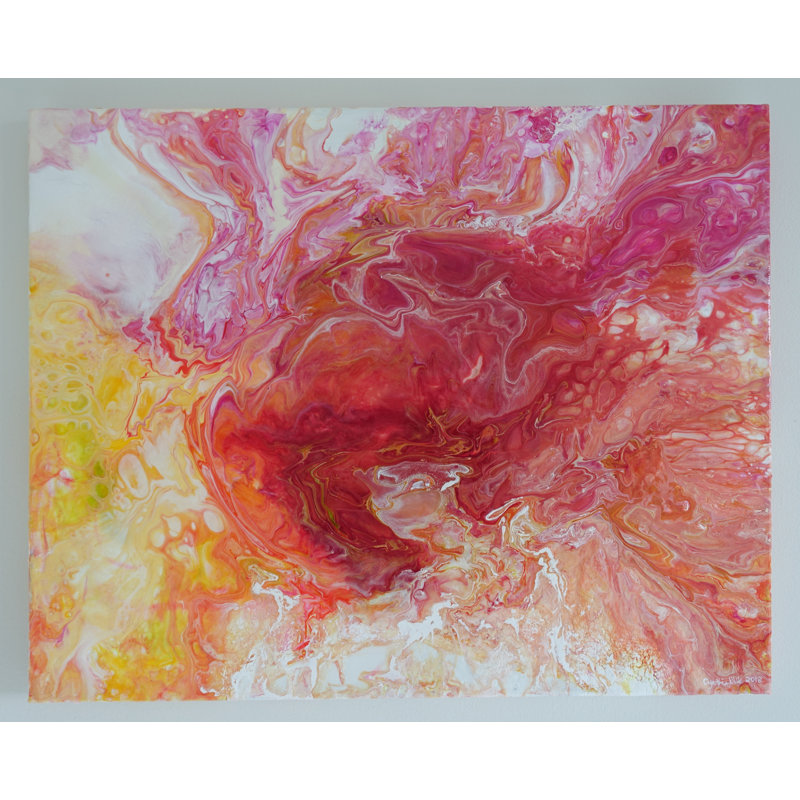 'Sweet Orange' - Wrapped Canvas Painting Print