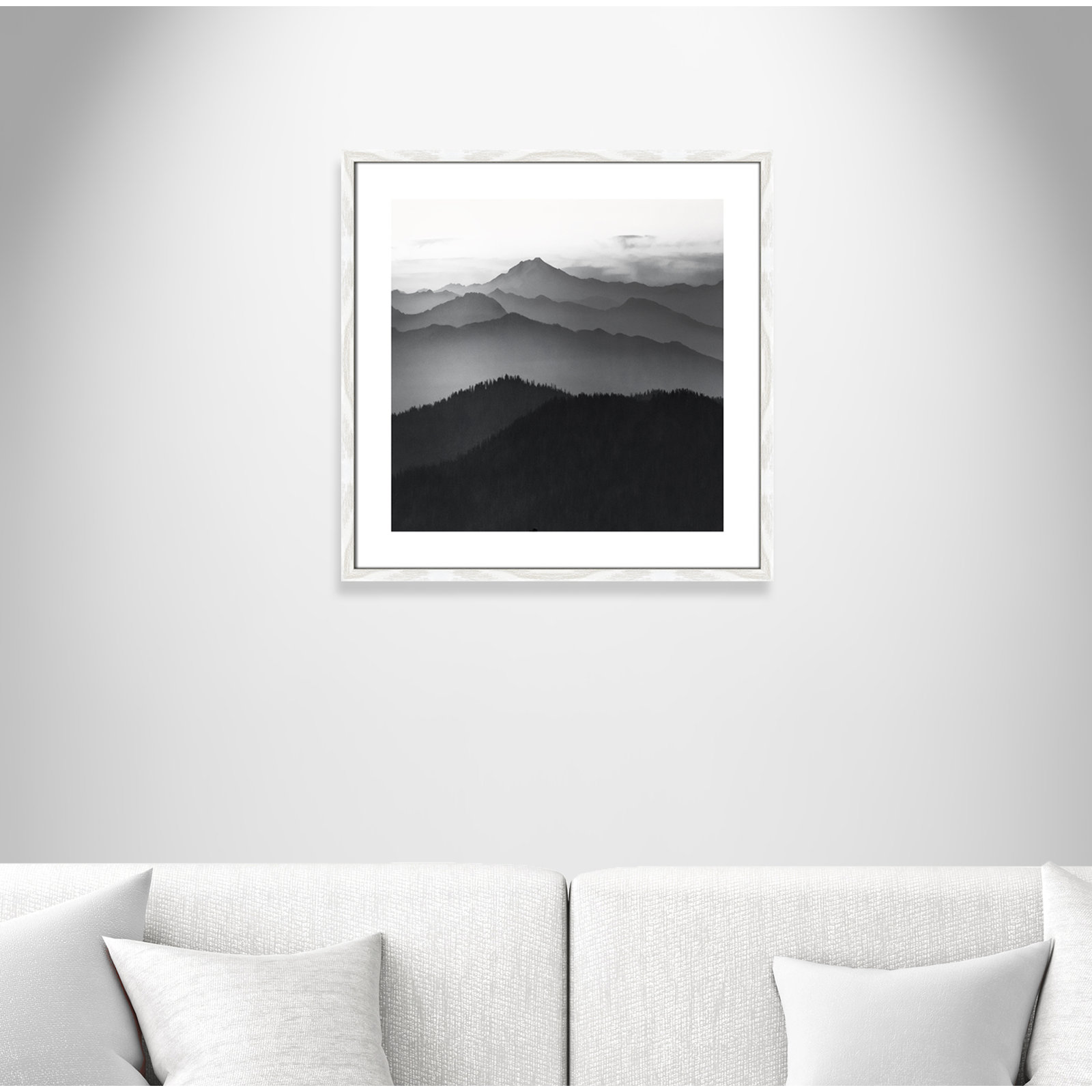 Cascades by Danita Delimont, 23.5" H x 23.5" W x 0.75" D, White Framed