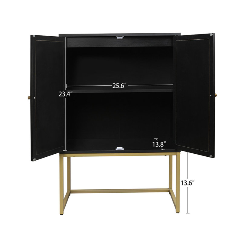Metal Rectangle Accent Cabinet