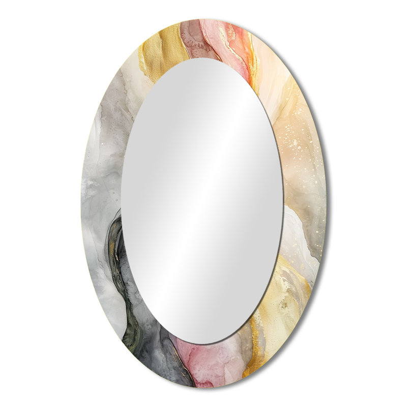 Décoration pour miroir mural Celestial Balance of Sinai Pearl Marble I - Doré, 36 po x 24 po