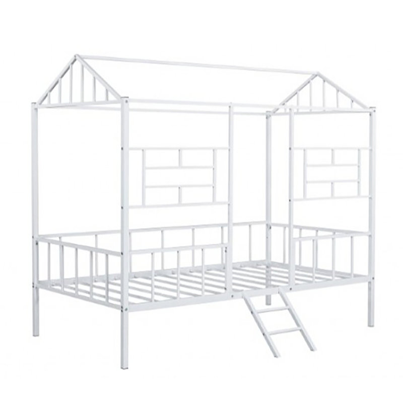 Lit mezzanine simple Pooall, Blanc
