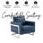 Lincoln Modern Leather Accent Chair with Stainless Steel Base – Contemporary Boxy Armchair, Single Seater Side Chair for Living Room, Bedroom, Office & Lounge-724137686-724137641
