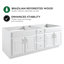 Concord 72 Inch Bathroom Vanity Cabinet Only - Fully Assembled, White