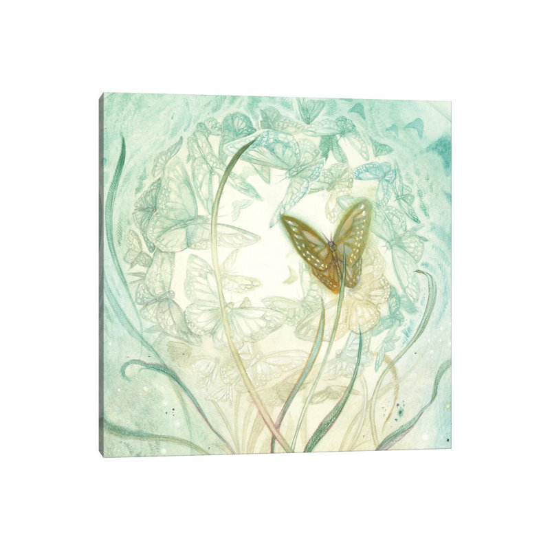 Butterfly II by Stephanie Law - Wrapped Canvas Gallery-Wrapped Canvas Giclée, 30.48 cm H x 30.48 cm W