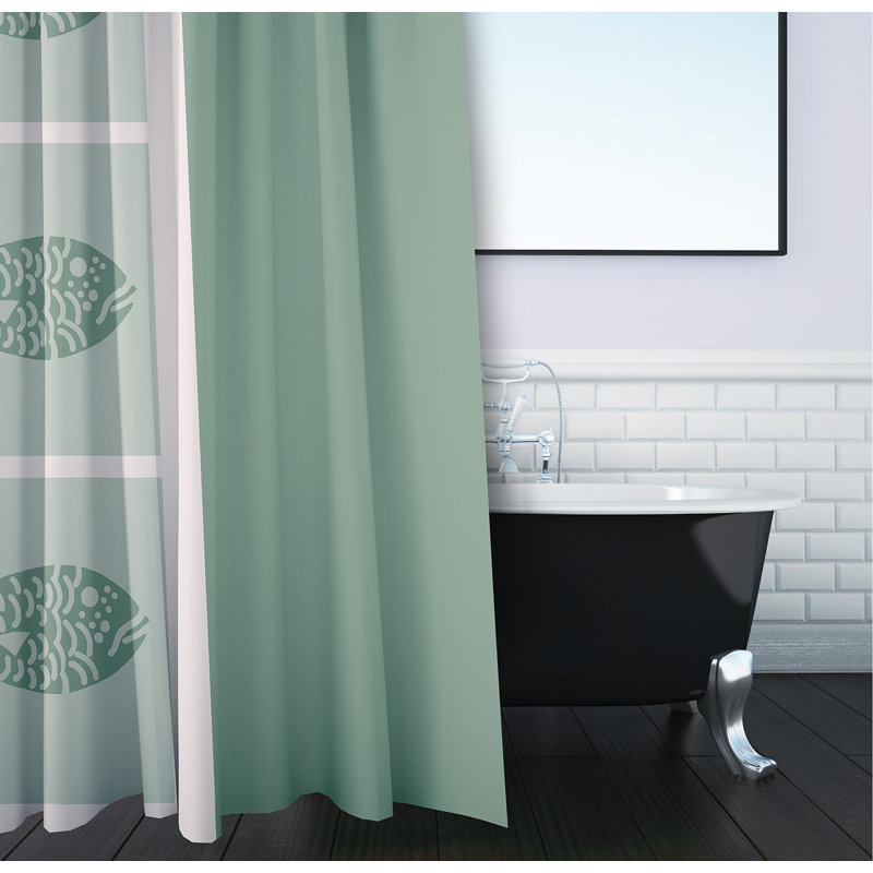 Rideau de douche simple, Sauge
