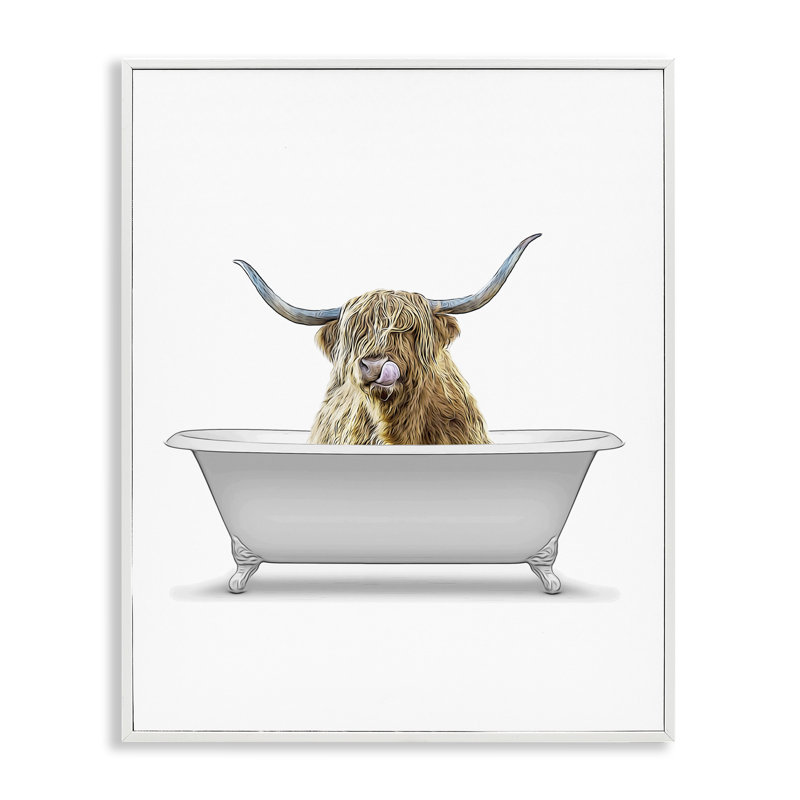 Giclée traditionnelle de Longhorn in Bath par Annalisa Latella, H 20 po x l 16 po