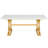 63" Modern Executive Desk, Large Office Computer Desk with Stylish Gold X-Legs