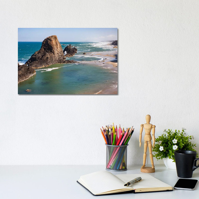 Seal Rock, Central Oregon Coast, USA 1 Piece Wall Art on Canvas, 20.32cm H x 30.48cm W
